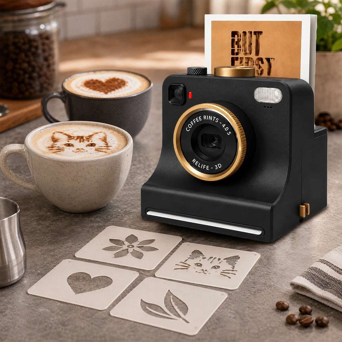 LatteCam decorando un capuchino